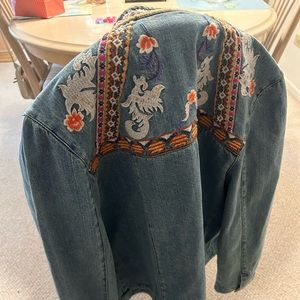 Women’s embroidered jean jacket